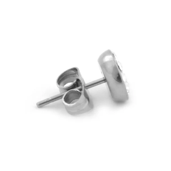 Fort Tempus Boucle D’oreille Zircone Blanc 7 Mm 3