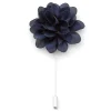 Warren Asher Boutonnière à Fleur Bleu Marine « La Subtile » 19
