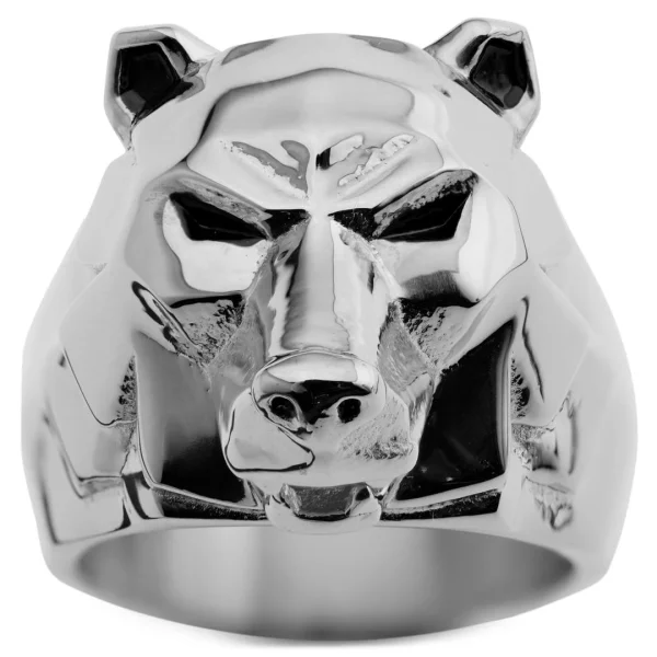 Moody Mason Bague Mack L’ours Argenté 3