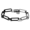 Lucleon Bracelet à Chaîne Torsadée Couleur Argent Et Bronze Gunmétal Cedric Amager 19