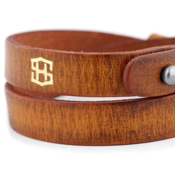 Salt & Hide Bracelet En Cuir Tanné Jackson 4