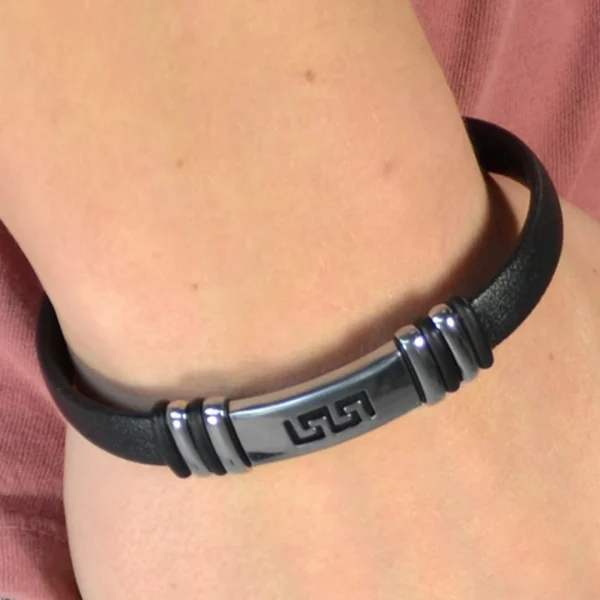 Fort Tempus Bracelet En Caoutchouc Avec Ornement Labyrinthe 5
