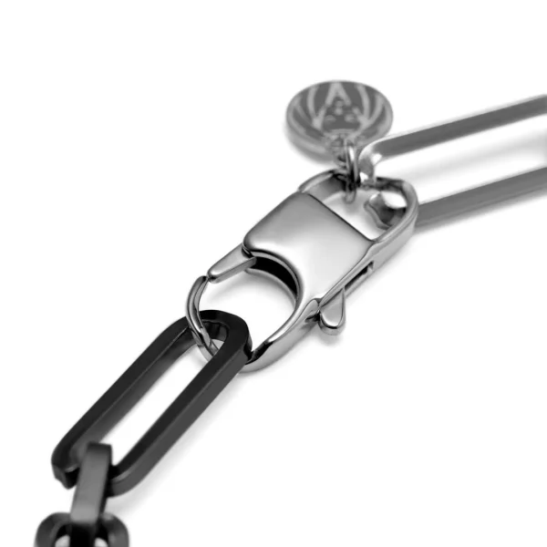 Lucleon Bracelet à Chaîne Torsadée Couleur Argent Et Bronze Gunmétal Cedric Amager 4