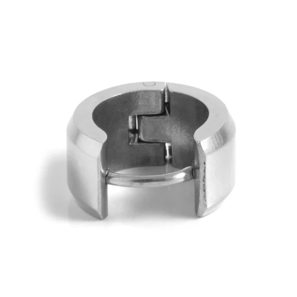 Fort Tempus Boucle D’oreille Ronde XL En Métal Argenté 3