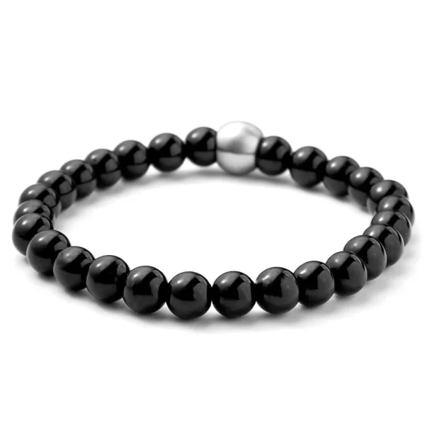 Lucleon Bracelet En Pierres Adamas Noires 3