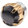 Lucleon Boucle D’oreille Magnétique Dorée à Cristal Noir 5