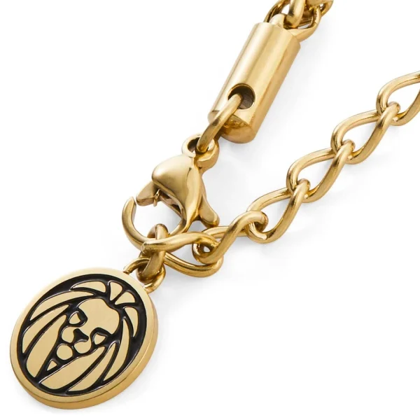 Lucleon Collier Tadd Doré Avec Ancre Et Plaque Militaire 6