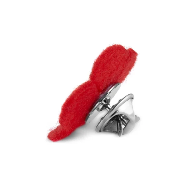 Warren Asher Épinglette à Fleur Rouge Et Blanche 5