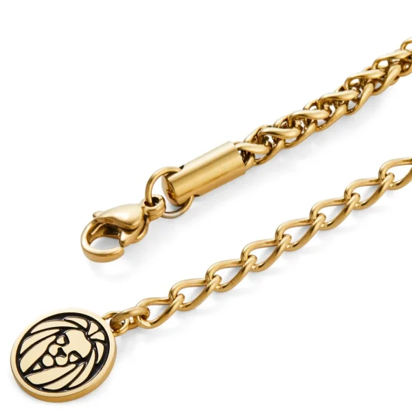 Lucleon Collier Tadd Doré Avec Ancre Et Plaque Militaire 7