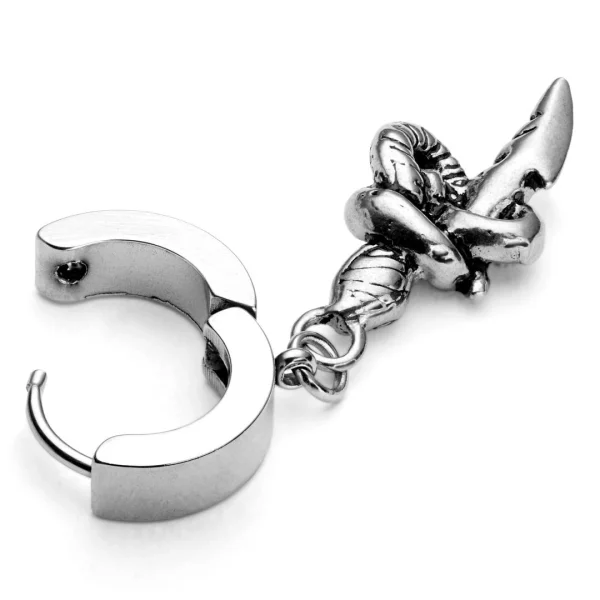 Fort Tempus Boucle D’oreille Serpent & Couteau 3