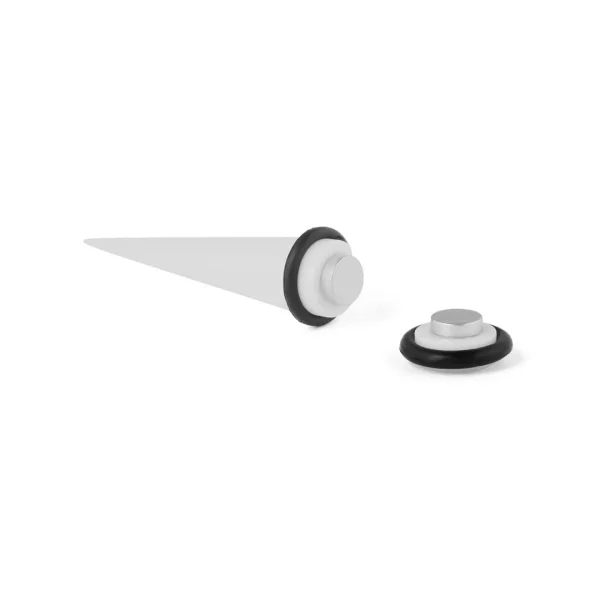 Fort Tempus Boucle D’oreille Magnétique Blanche – 8mm 3
