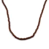 Collin Rowe Collier De Perles En Bois Brun 22