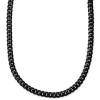 Lucleon Collier à Maillons En Acier Noir 12 Mm 22