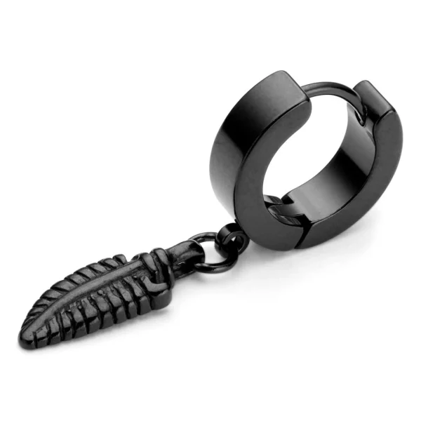 Fort Tempus Boucle D’oreille La Plume Noire 1
