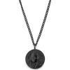 Lucleon Collier En Acier Noir à Pendentif Hindou 22
