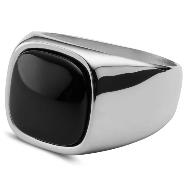 Lucleon Bague Len Gravel En Acier Argenté 1