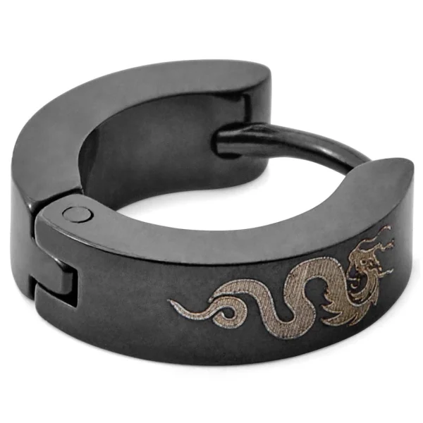 Lucleon Boucle D’oreille Floyd Black Dragon 1