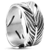 Moody Mason Bague Argentée La Plume 22