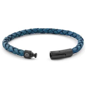 Lucleon Bracelet En Cuir Bleu Et Noir 10