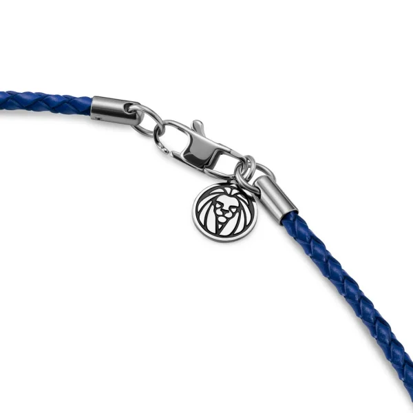 Lucleon Tenvis | Collier En Cuir Bleu 3 Mm 4