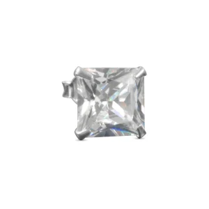 Lucleon Boucle D’oreille Carré En Zircone – 10 Mm 12