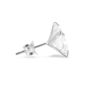 Lucleon Boucle D’oreille Carré En Zircone – 10 Mm 10