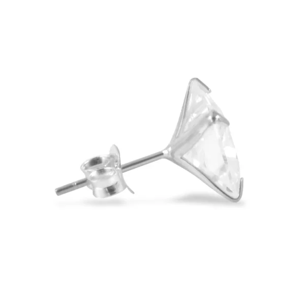 Lucleon Boucle D’oreille Carré En Zircone – 10 Mm 3