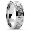 Lucleon Hyperan | Anneau Argenté En Titane Avec Motif Ovale – 8 Mm 20