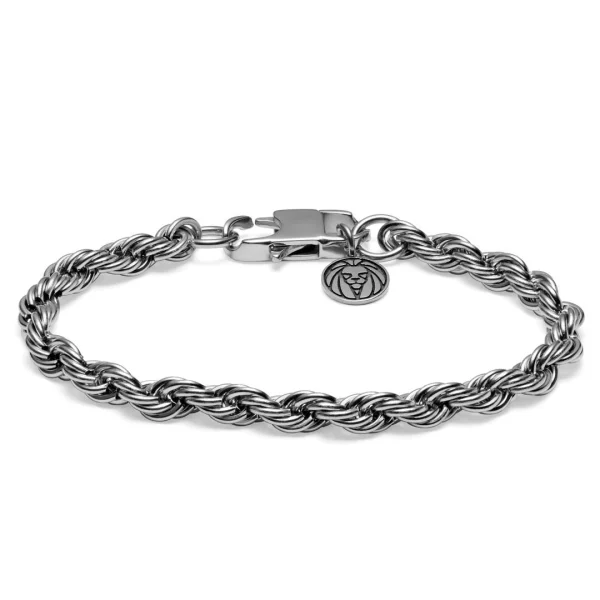Lucleon Bracelet En Métal Tressé Argenté Corwin Amager – 6 Mm 1