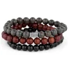Lucleon Trio De Bracelets Miro En Perles De Bois 17