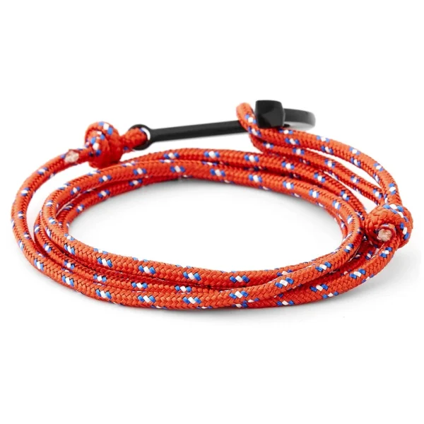 Tailor Toki Bracelet L’ancre Noire à Cordon Rouge, Bleu Et Blanc 4