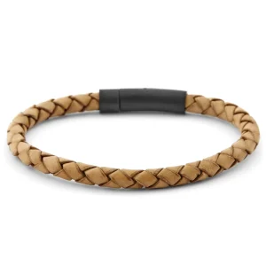 Lucleon Bracelet En Cuir Marron Clair Et Noir 12