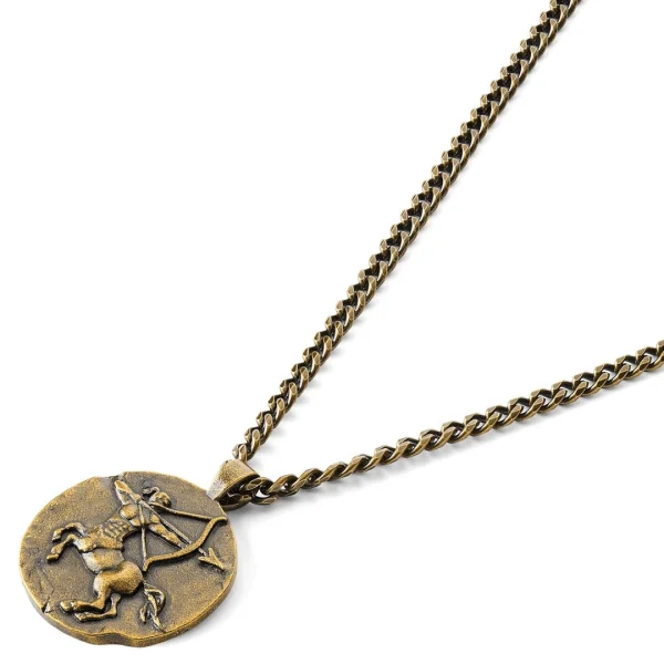 Lucleon Astro | Collier En Acier Doré Avec Signe Astrologique Du Sagittaire 3