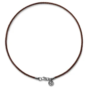 Lucleon Tenvis | Collier En Cuir Brun 3 Mm 8