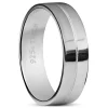 Sidegren Adrian | Anneau Rainuré En Argent 925 17