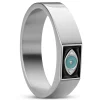Waykins Evil Eye | Chevalière Carrée Argentée 11