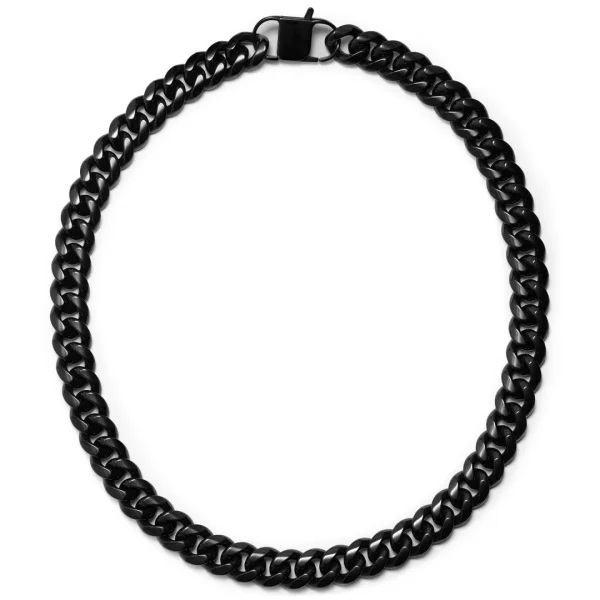 Lucleon Collier à Maillons En Acier Noir 14 Mm 3