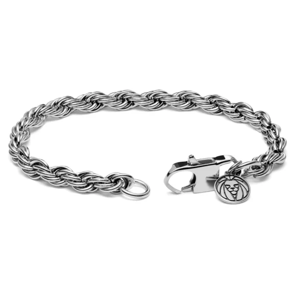 Lucleon Bracelet En Métal Tressé Argenté Corwin Amager – 6 Mm 3