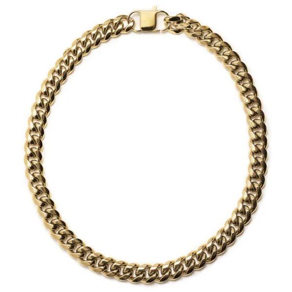 Lucleon Collier à Maillons En Acier Doré 14 Mm 3
