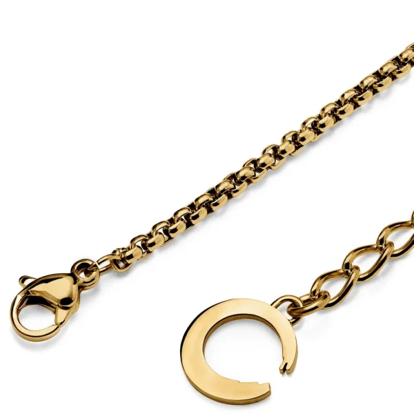 Otsu Fahrenheit | Collier à Pendentif En Métal Doré Peace & Love 7