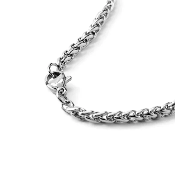 Fort Tempus Collier à Pendentif Ankh En Acier Argenté 7