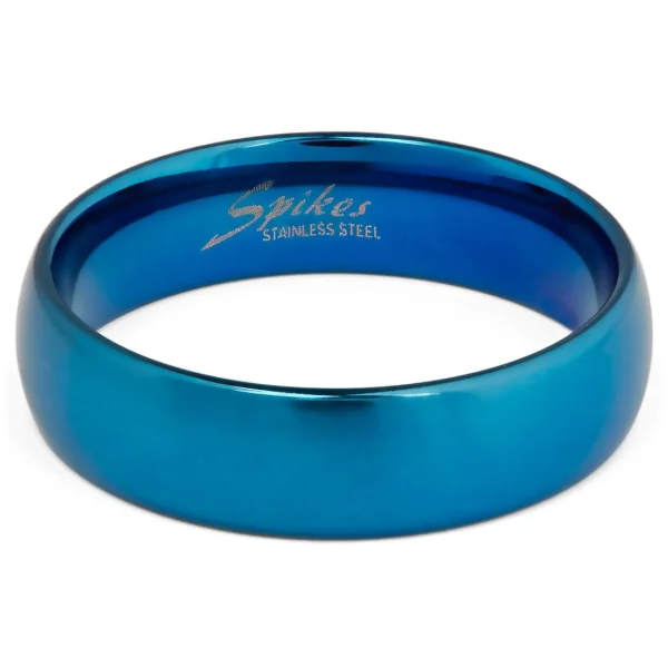 Fort Tempus Anneau En Acier Bleu Brossé 3