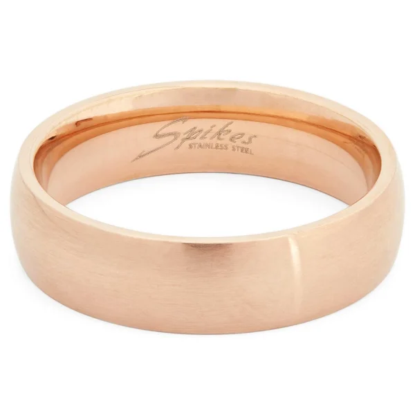 Fort Tempus Anneau En Acier Or Rose 3