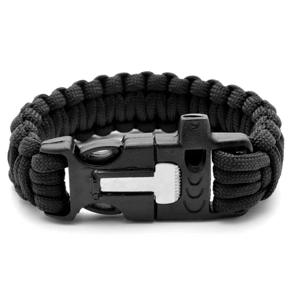 Tailor Toki Bracelet Corde Para Noir Avec Allume-Feu Acier 3