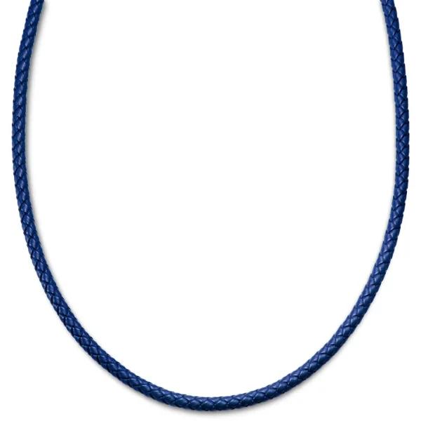 Lucleon Tenvis | Collier En Cuir Bleu 5 Mm 1