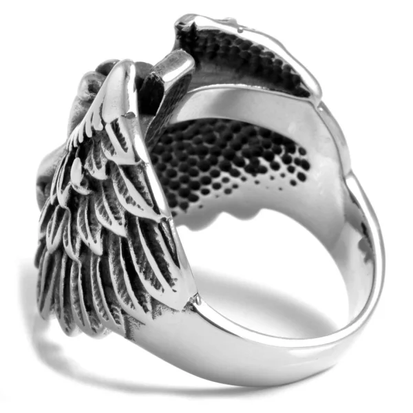 SteelCZ Anneau Chevalière En Acier Détail Femme Sans Tête 4