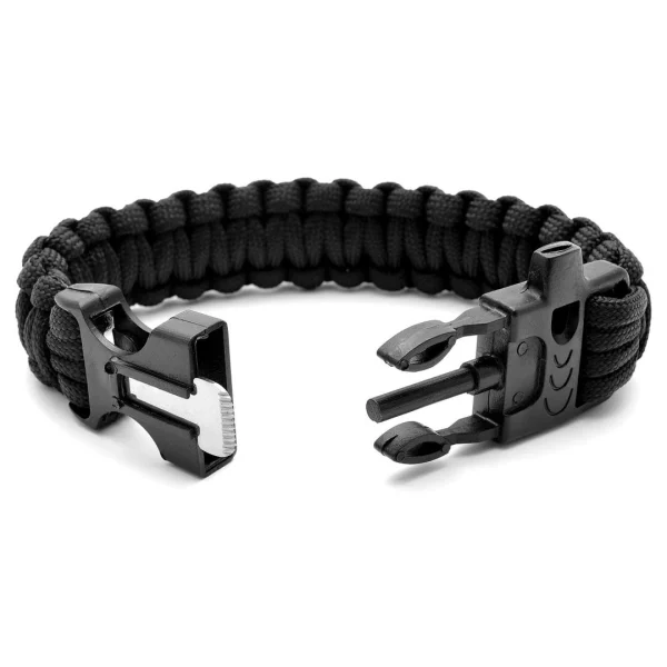 Tailor Toki Bracelet Corde Para Noir Avec Allume-Feu Acier 4