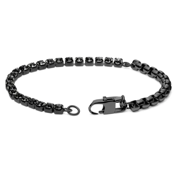 Lucleon Bracelet Chaîne Couleur Bronze Gunmetal Avec Diamants De Verre Craig Amager 3