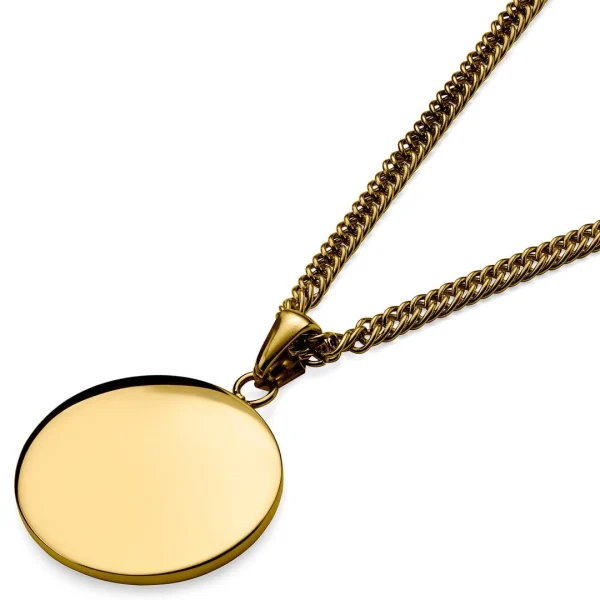 Lucleon Sanctus | Collier En Métal Doré à L’effigie De La Vierge Marie 6