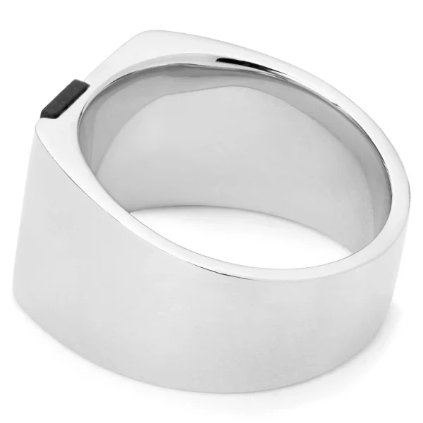 Sidegren Bague Avec Onyx Noir Sanko Nord 4